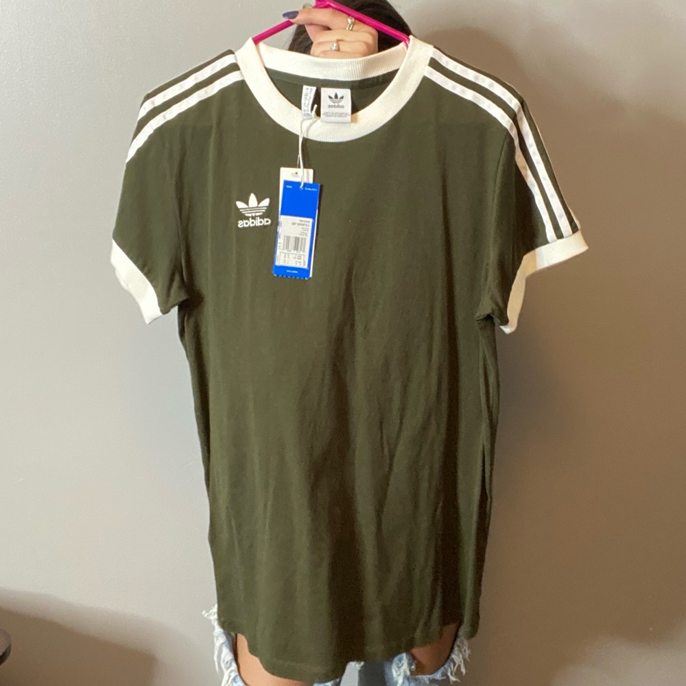 Short sleeve Adidas striped tee